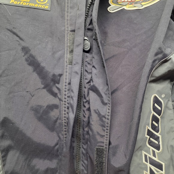 VTG Ski-Doo XPS Performance Bombardier Snowmobile Jacket Men's XLT Black Patches - Picture 10 of 16